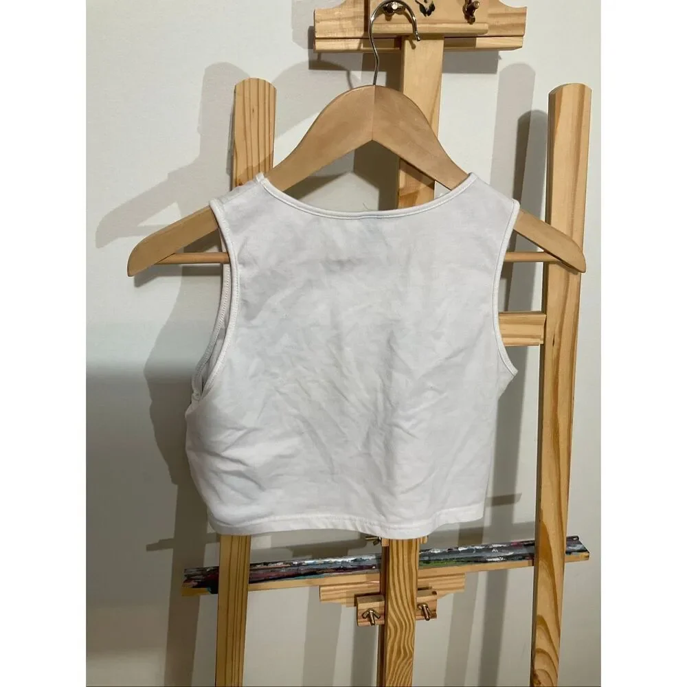 SHEIN crop tank , graphic white shirt size xl - Picture 3 of 7